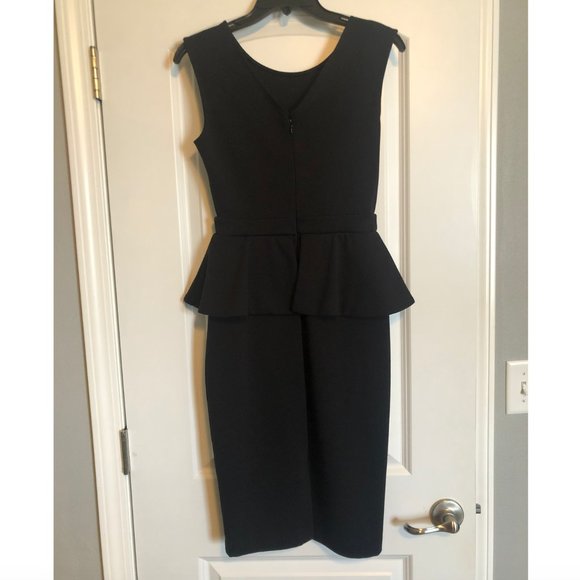 The Limited Black Peplum Midi Dress, Size XS - Picture 2 of 3